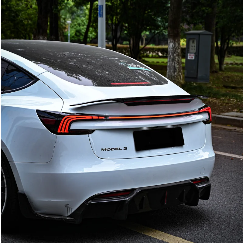 الذيل ضوء بار ل تسلا نموذج 3 الاتحاد الأوروبي/الولايات المتحدة المصابيح الخلفية الجمعية مصباح ليد خلفي بدوره مصباح إشارة الذيل مجموعة مصابيح نمط جديد