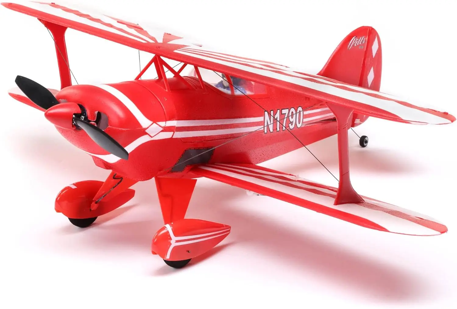RC Airplane UMX Pitts S-1S BNF Basic Transmitter Battery and Charger Not Included with AS3X and Safe Select EFLU15250