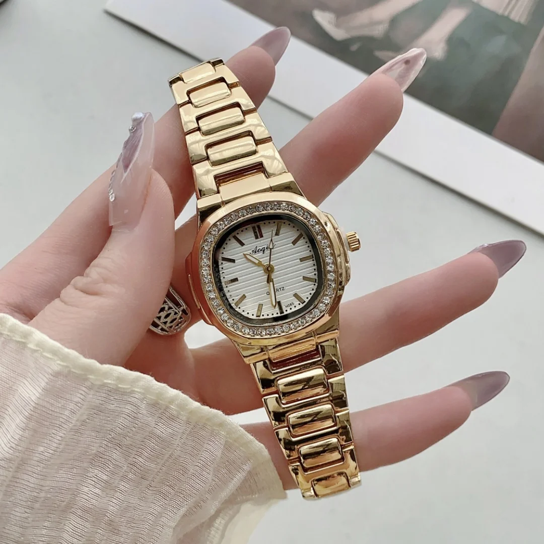 Luxury Square Watch for Woman Fashion Diamond Quartz Women's Watches Business Ladies Wristwatch Clock Female  Reloj Para Mujer