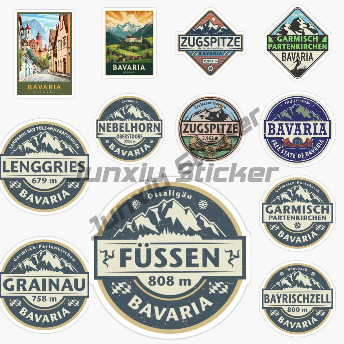 

BAVARIA Automotive Stickers Vinyl Self Adhesive Decorative Automotive Parts Stickers