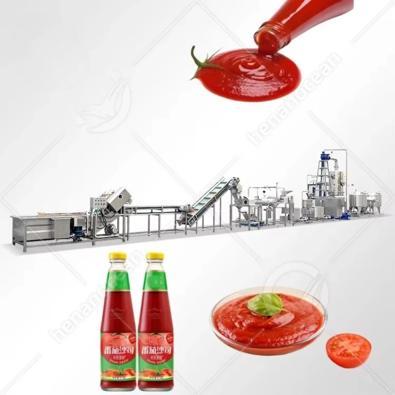 FL Customized Commercial Concentrate Ketchup Tomato Paste Manufacture Plant Low Price Tomato Puree Sauce Plant