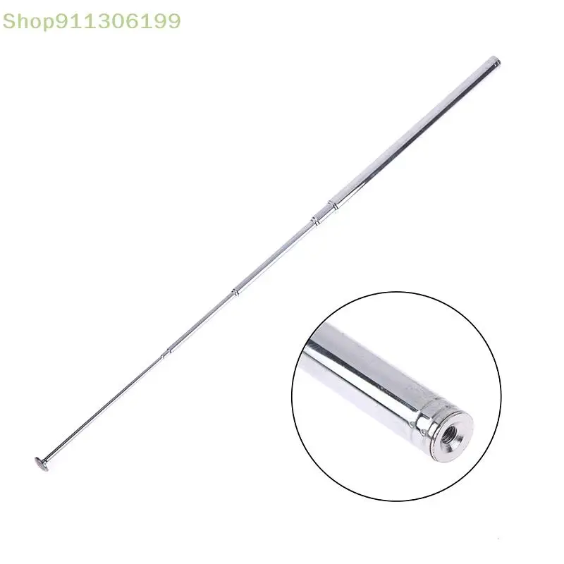 1PC 140 Cm 10 Section Highquality Elasticated Telescopic Stainless Steel Antenna FM AM Aadio