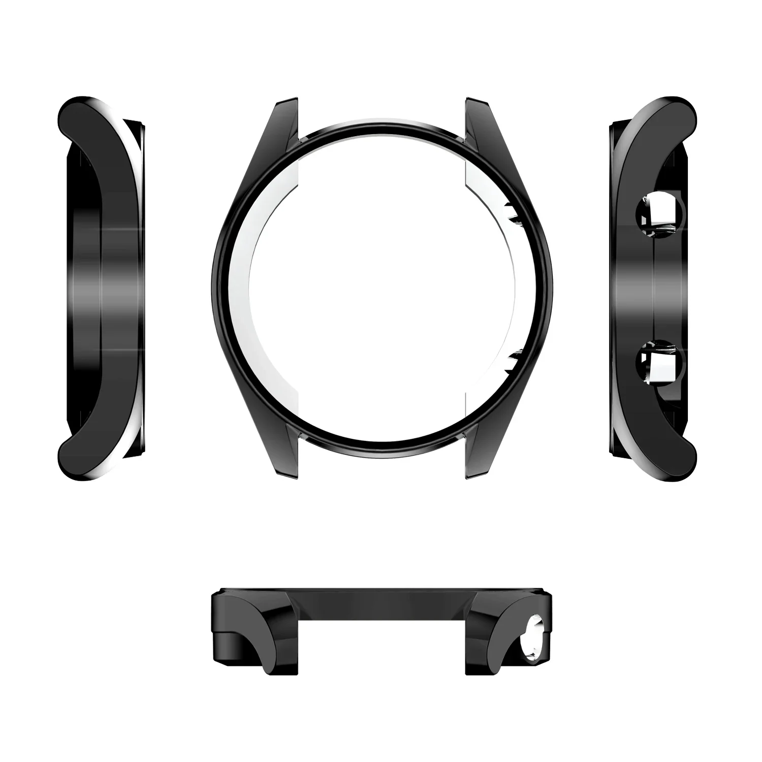 화웨이 시계 보호 케이스 GT 42mm, 우아한 도금 TPU 소프트 케이스 테두리 보호 슬리브 스크래치 방지 프레임 커버 S7