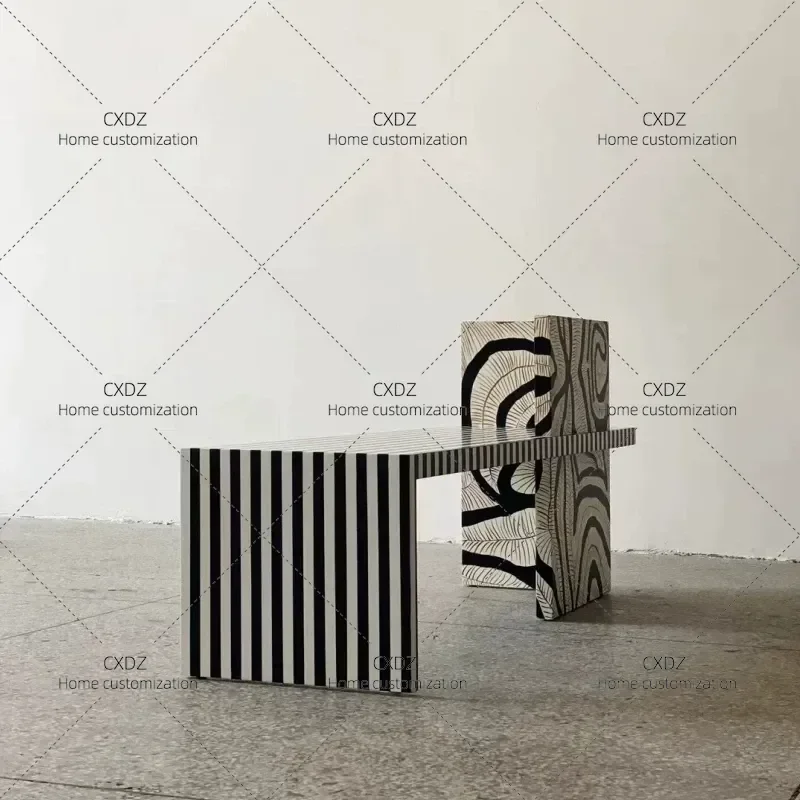 Nordic Simple Painted Bench Light Luxury Household Bedside Stool Shoe Changing Stool for Living Room Bedroom Entryway