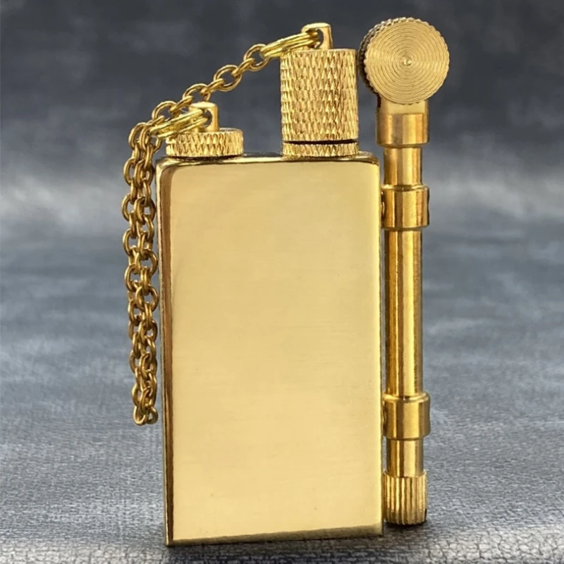 ZORRO Brass Unusual Kerosene Lighter Retro Large Capacity Oil Tank Classic Grinding Wheel Ignition Outdoor Waterproof Lighters