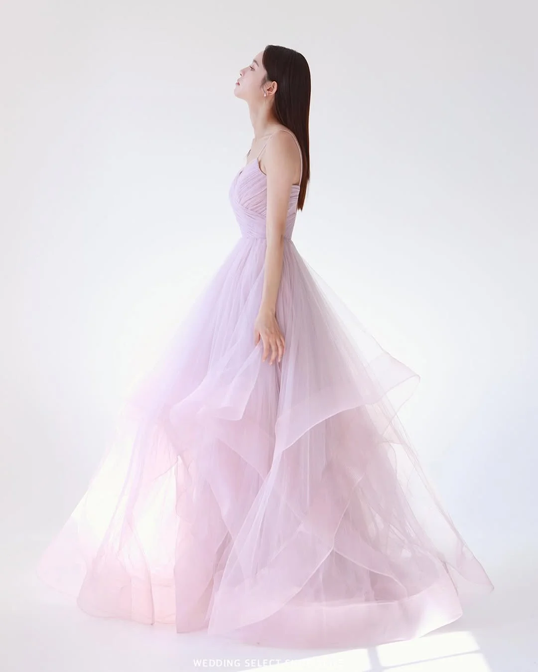 Sondr Zachte Tule Koreaanse Trouwjurken Spaghettibandjes Aangepaste Bruids Luxe Feestjurk Gekleurde Bruiloft Snap Jurk