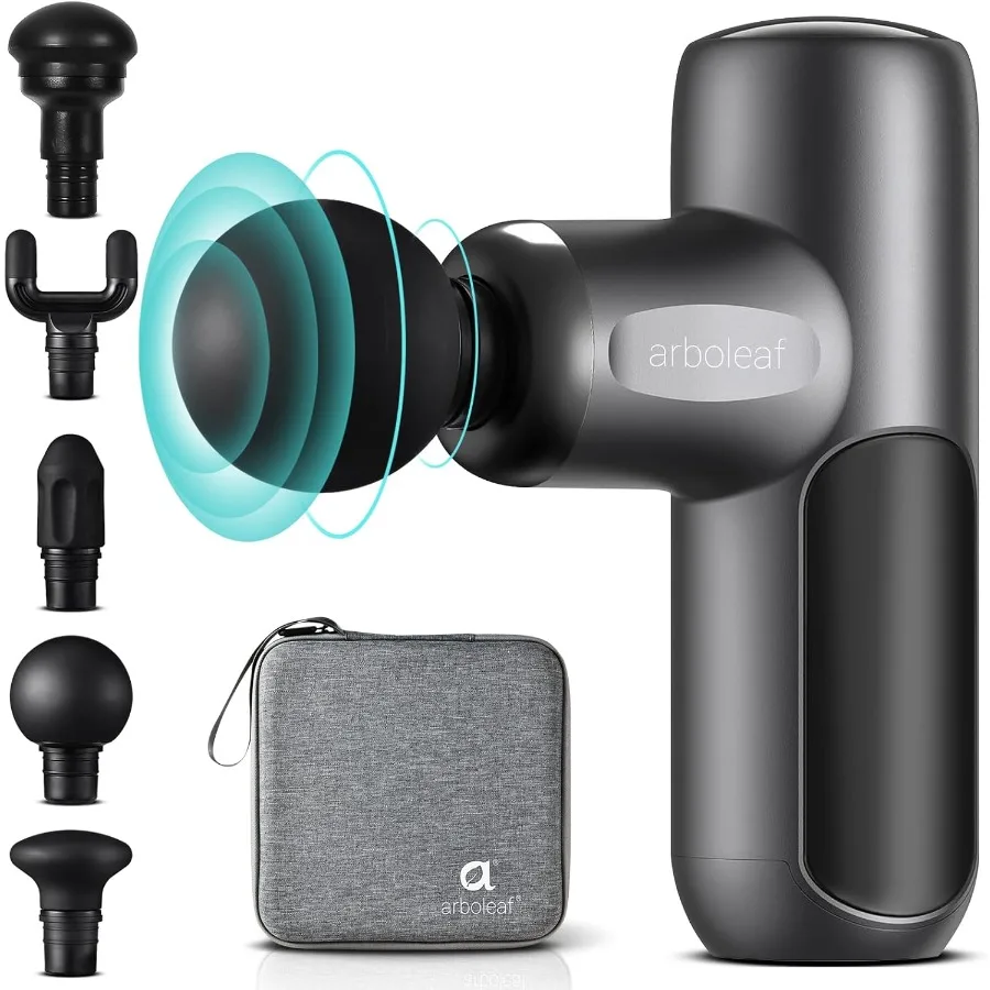 

Компактный ручной ударный массажер для облегчения глубоких тканей: идеально подходит для боли в спине. Удобный для путешествий дизайн с бесшумной работой и