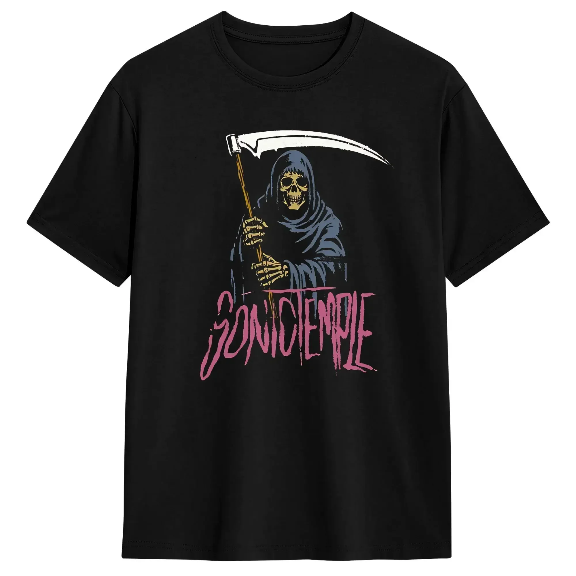 Streetwear T-Shirt Beach Sonic Temple Music Festival 2026 Night Wish Hip Hop T-Shirts Pure Cotton Tee Shirt Basic Pattern Tees