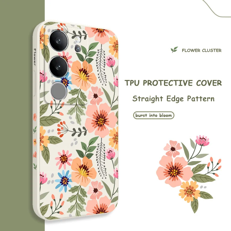 

Splendid Flowers Phone Case For VIVO V50 V40 V30 V29 V29E V27 V27E V25 V25E V23 V23E V21 V20 Y20 Y12 Y21 Y22 Pro 4G 5G Cover