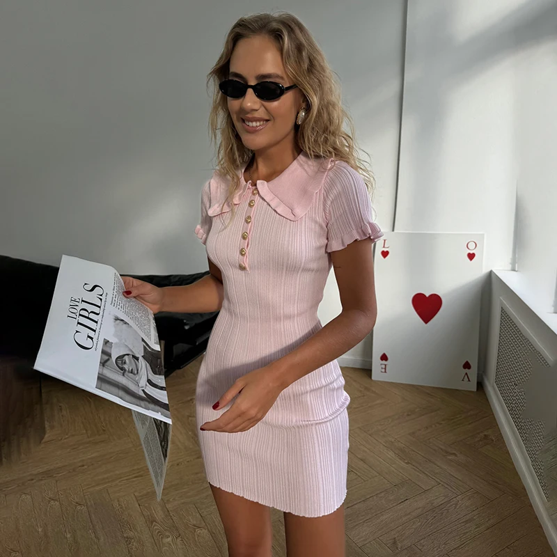 Рисунок 3 - Tornova Вязаные мини-платья с рюшами