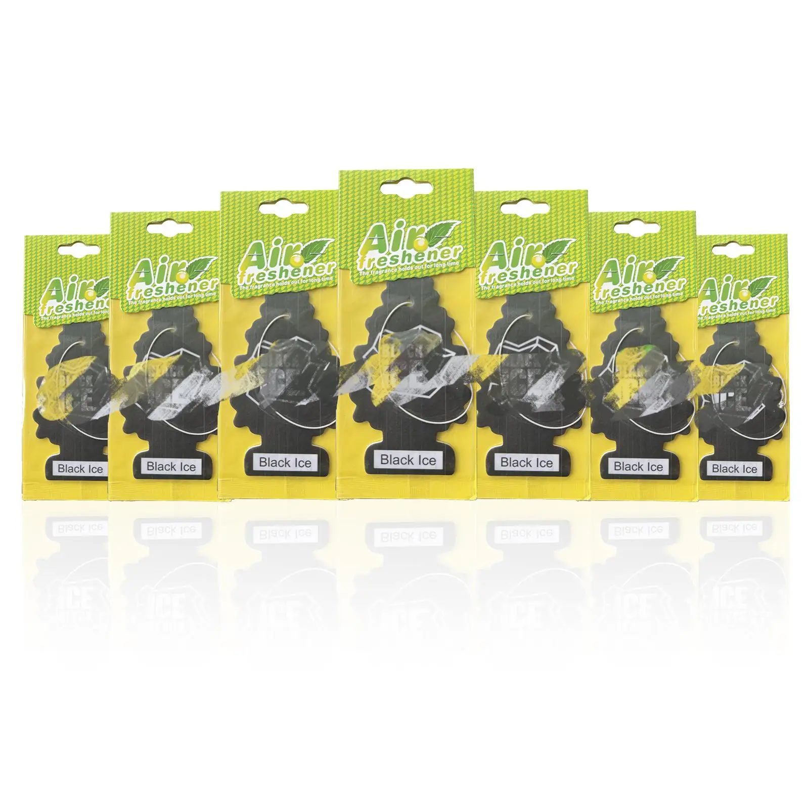 5/10/20 قطعة معطر هواء للسيارة بأشكال عشوائية ورائحة ثلج سوداء، ورق طبيعي معطر للشاي، نوع معلق مثبت على السيارة، انت السيارة #1