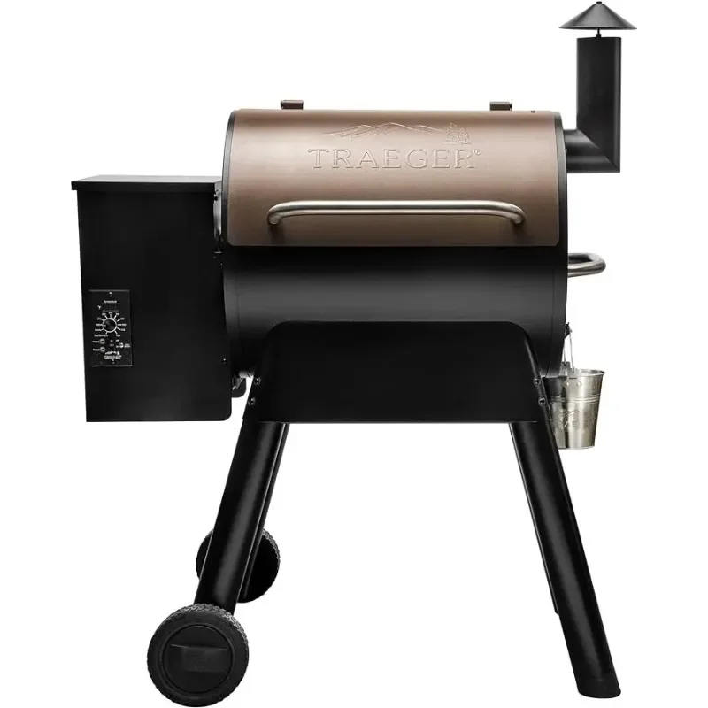 

Traeger Grills Pro 22 Electric Wood Pellet Grill and Smoker, Bronze