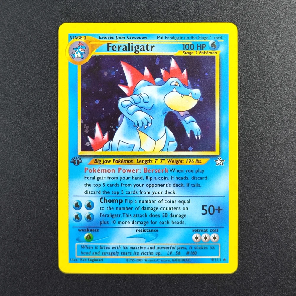 

DIY Proxy Pokemon TCG Pocket Card 2000 P.M Feraligatr 4 Super Rare Collectibles Card Single Classic Game Anime Cards Toys