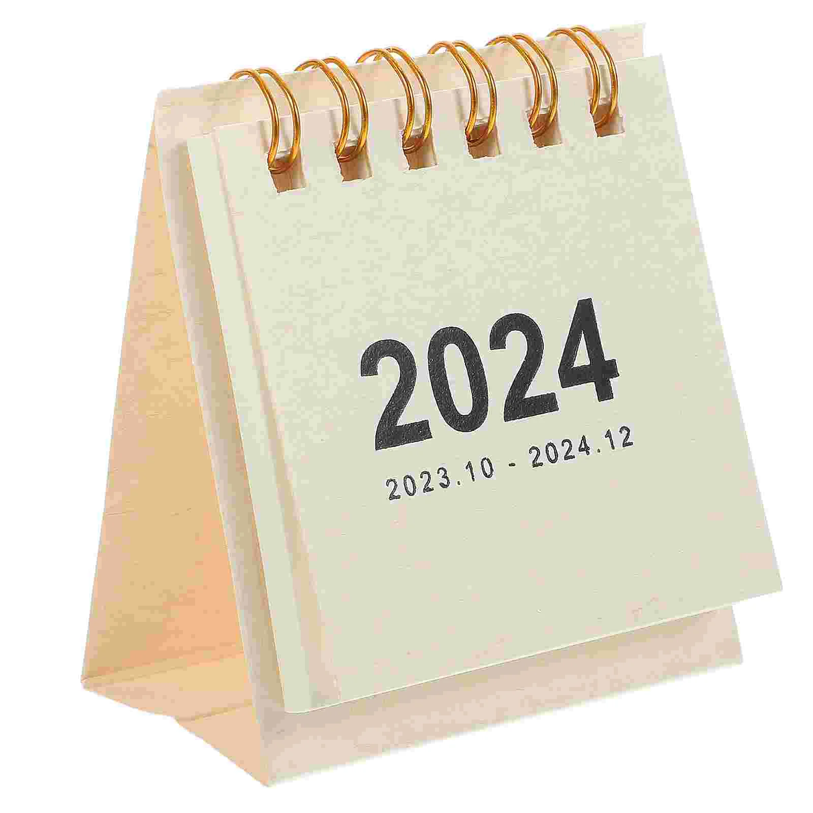 

Calendar Monthly Desk Vertical 2024 Small Calendars Decorative Paper 2023-2024 Office