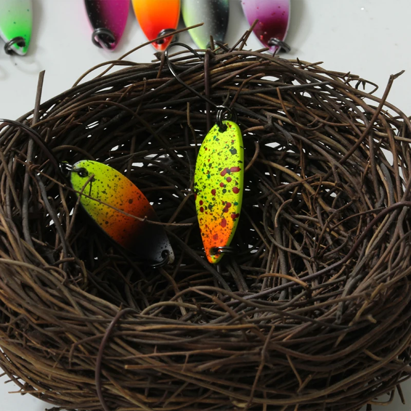 1Pc Peche Leurre Pesca Dohna Löffel 2,8g 30mm Bunte Löffel Köder Kupfer Stream Metall Angeln Locken für Forelle Döbel Barsch Lachs – Detail 8