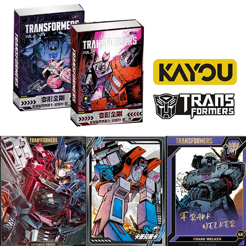 NOUVEAU KAYOU Cartes Transformers Authentiques Série Énergie Critique Pack Énergie Carte Rara SE Légendaire Signée Cartes à Collectionner Jouets Cadeau
