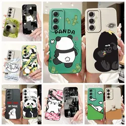 For Samsung Galaxy A14 A24 A34 A54 Case Cute Panda Cartoon Back Cover Shockproof Phone Case For Samsung A54 A 14 24 34 Soft Bags