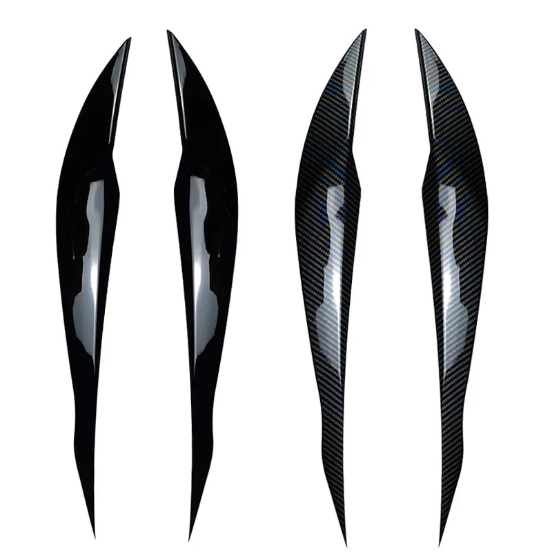 

For BMW 3 Series F30 F31 318i 320i 2012-2018 Car Eyelids Lids Auto Headlight Lamp Eyebrows Cover Trim Stickers ABS Carbon Look