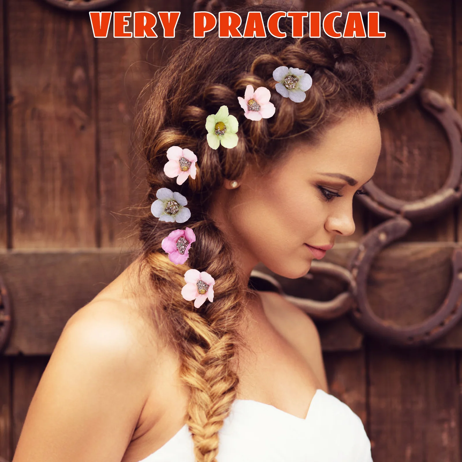 

200Pcs Mini Multicolor Daisy Flower Heads Artificial Flowers for Flower Wreaths Wedding DIY Crafts Decorations