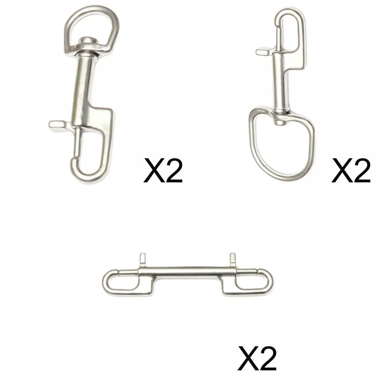 90/110/120mm Eye Swivel Snap Hook Clip Diving Buckle for Key Chain