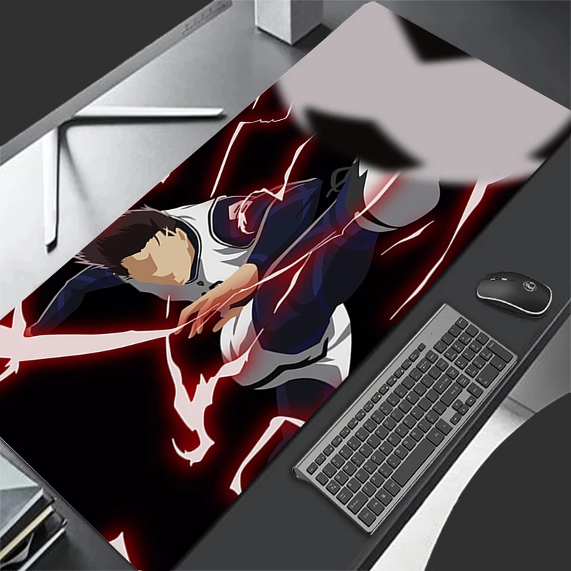 Mousepad Pattern Game Pad Rubber HD Mouse Pad PC Accessories Desk Mat Non Slip Office Table Mat Gamer B-blue Lock Keyboard Pad