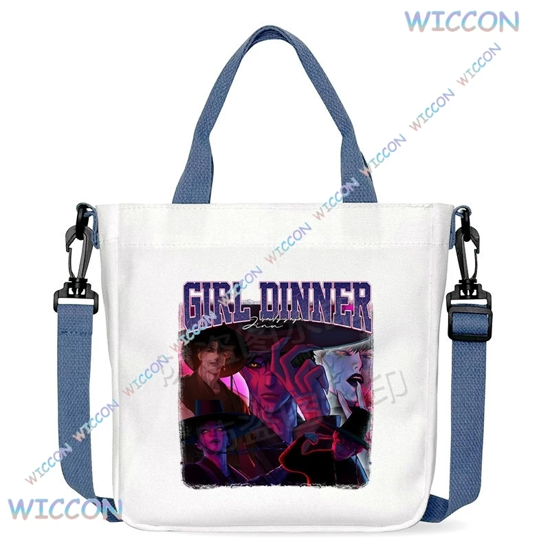 

KpopD emon Hunters Anime Crossbody Shoulder Bag Saja Boys Cosplay Team Bag Cute Cartoon Print Fashion Casual Outdoor Bag Cosplay