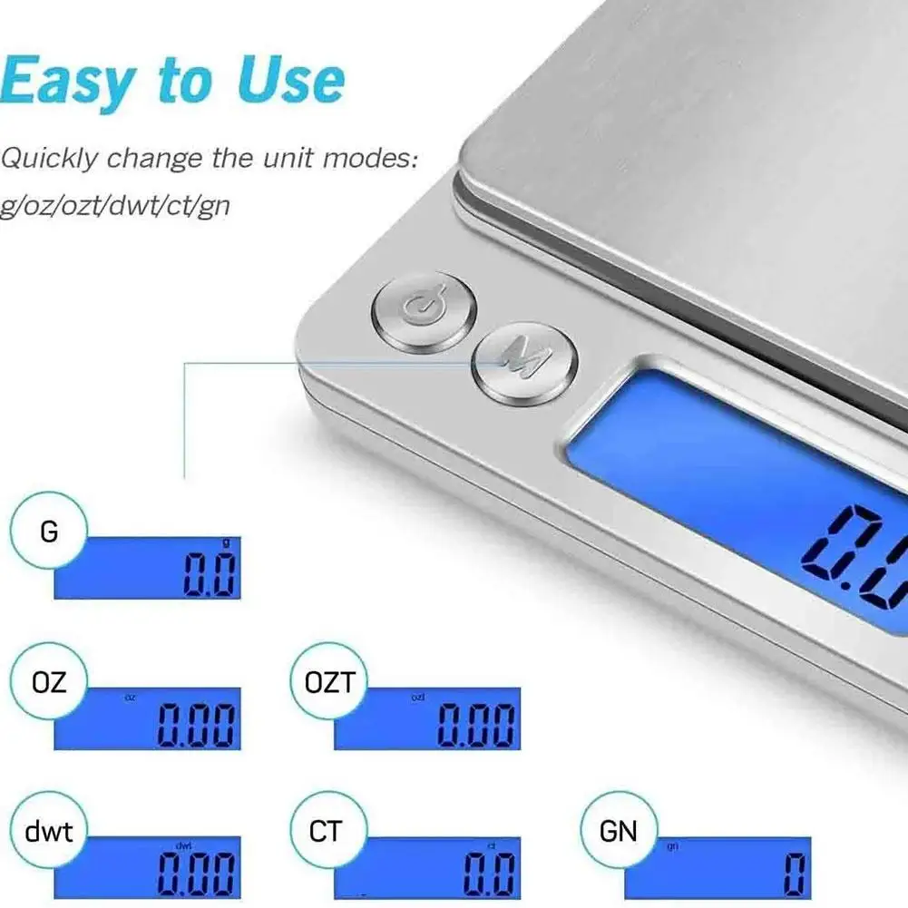 Precision Food Electronic Scale Home Digital Mini Kitchen Baking Scale Jewelry Scale LCD Display