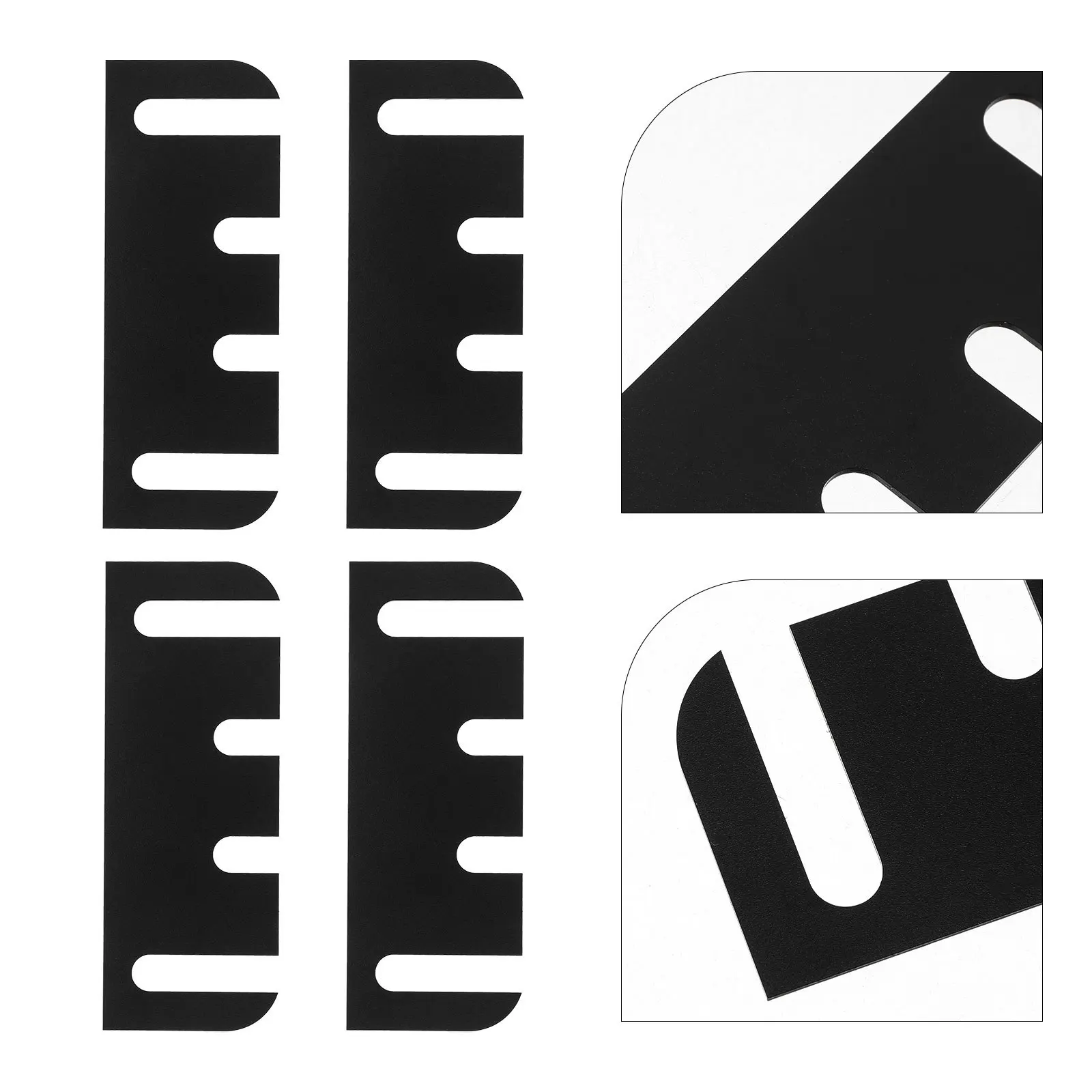 

10pcs Door Hinge Repair Kit Plastic Gasket Shims For Filling Gaps In Interior Doors Noise Reduction Buffer Pads For Smooth