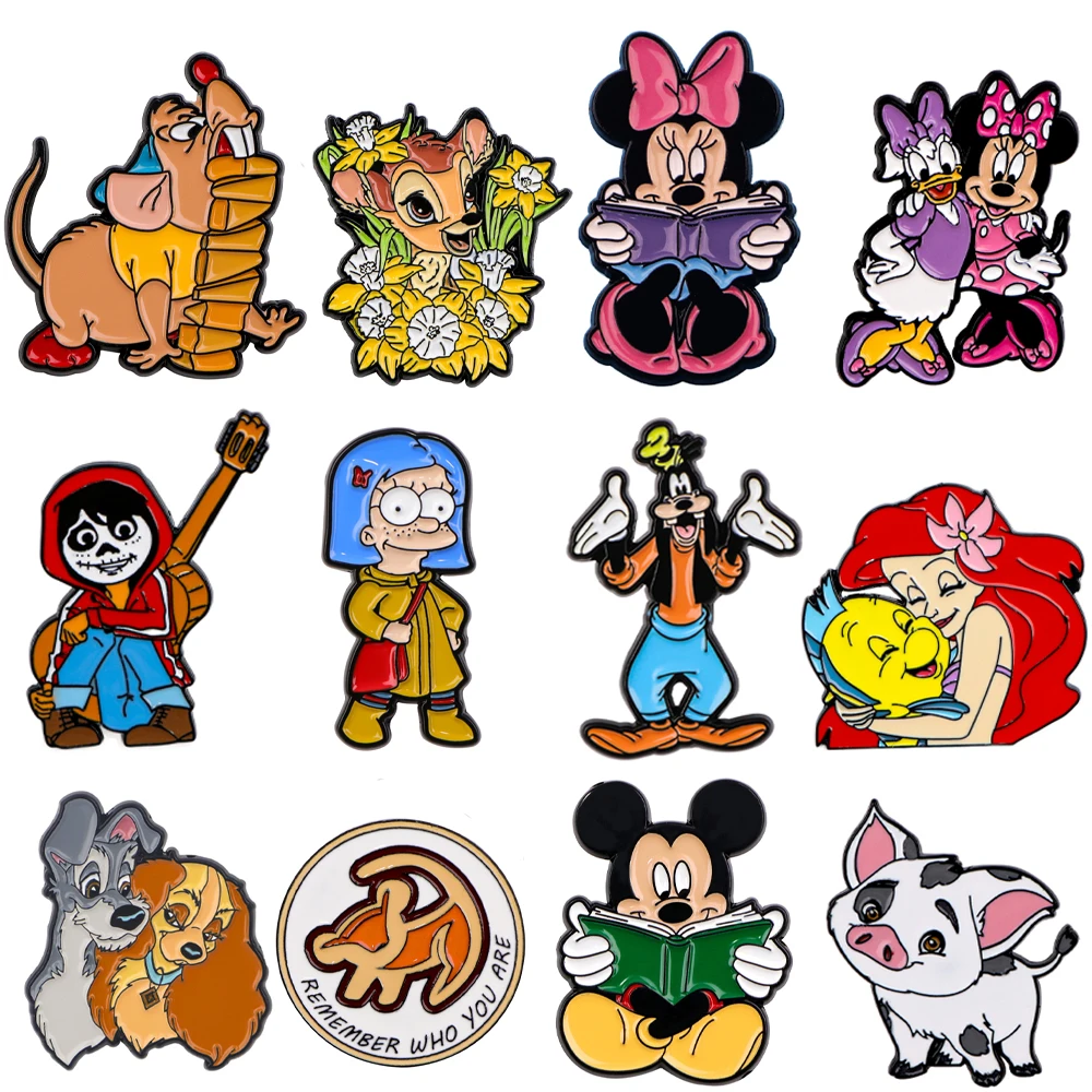 

Cartoon Movie Enamel Pin Lapel Pins Badges on Backpack Women's Brooch Clothes Jewelry Novel Fashion Accessories Gift