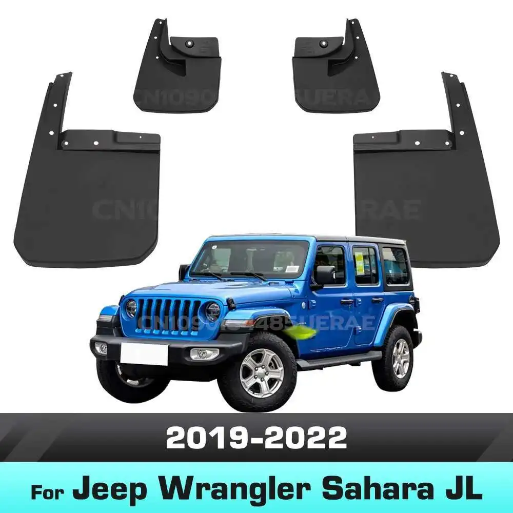 

For Jeep Wrangler Sahara JL 2019 2020 2021 2022 Fender Mudguard Mud Flaps Guard Splash Flap Mudguards Car Accessories