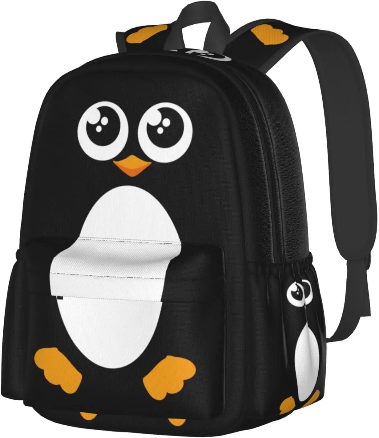 Penguin Backpack School Bag Lightweight Bookbag Laptop Travel Daypack For Kids Girls Boys Teens