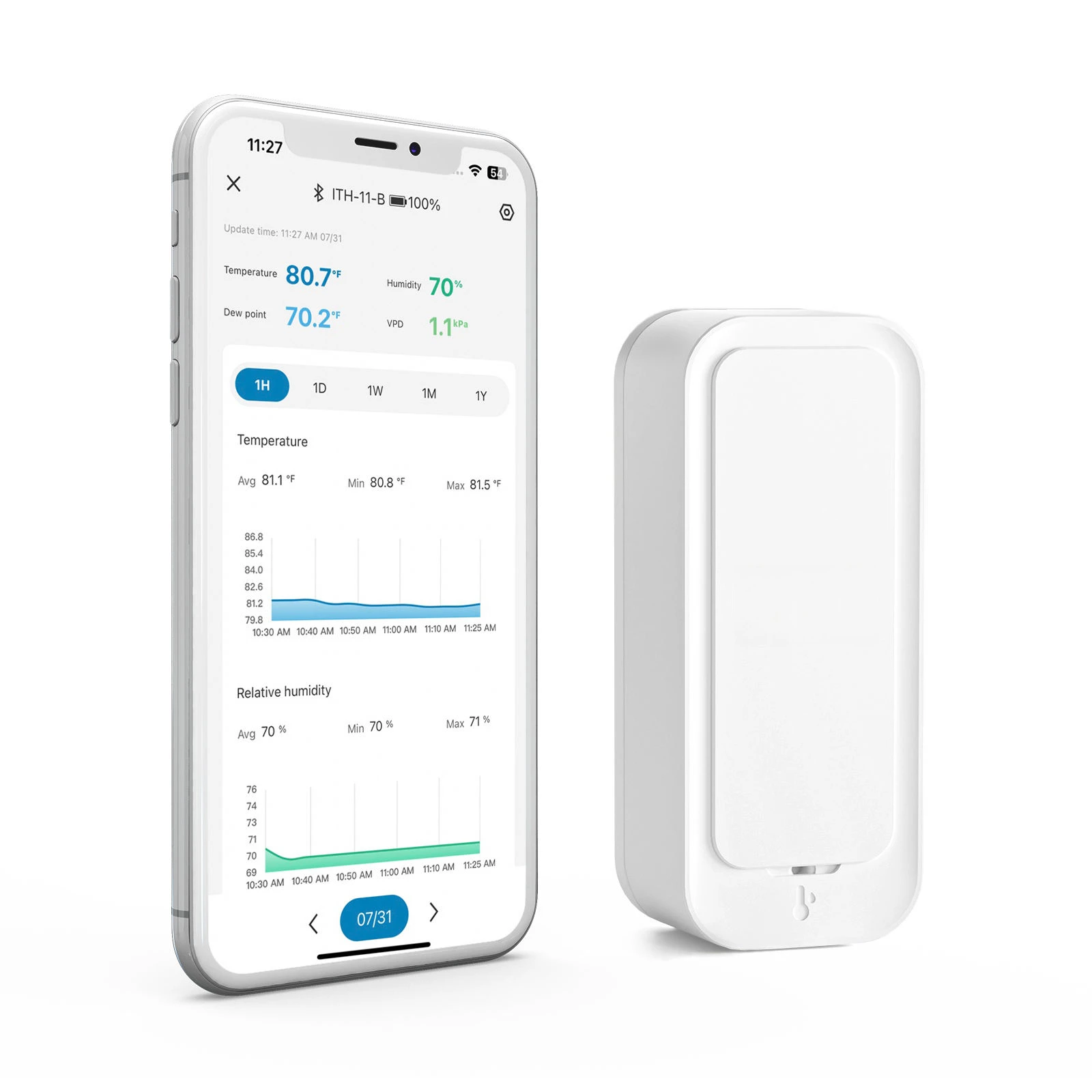 

Three BT Connection Hygrometer Thermometer Set with WiFi Gateway Temperature Humidity Sensor