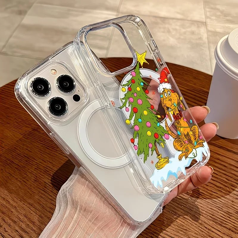 Puppy themed Christmas party Clear Phone Case For iPhone 17 16 15 14 13 12 11 Pro Xs Max Mini Plus XR Air 17e 16e Magsafe Cover - view 5