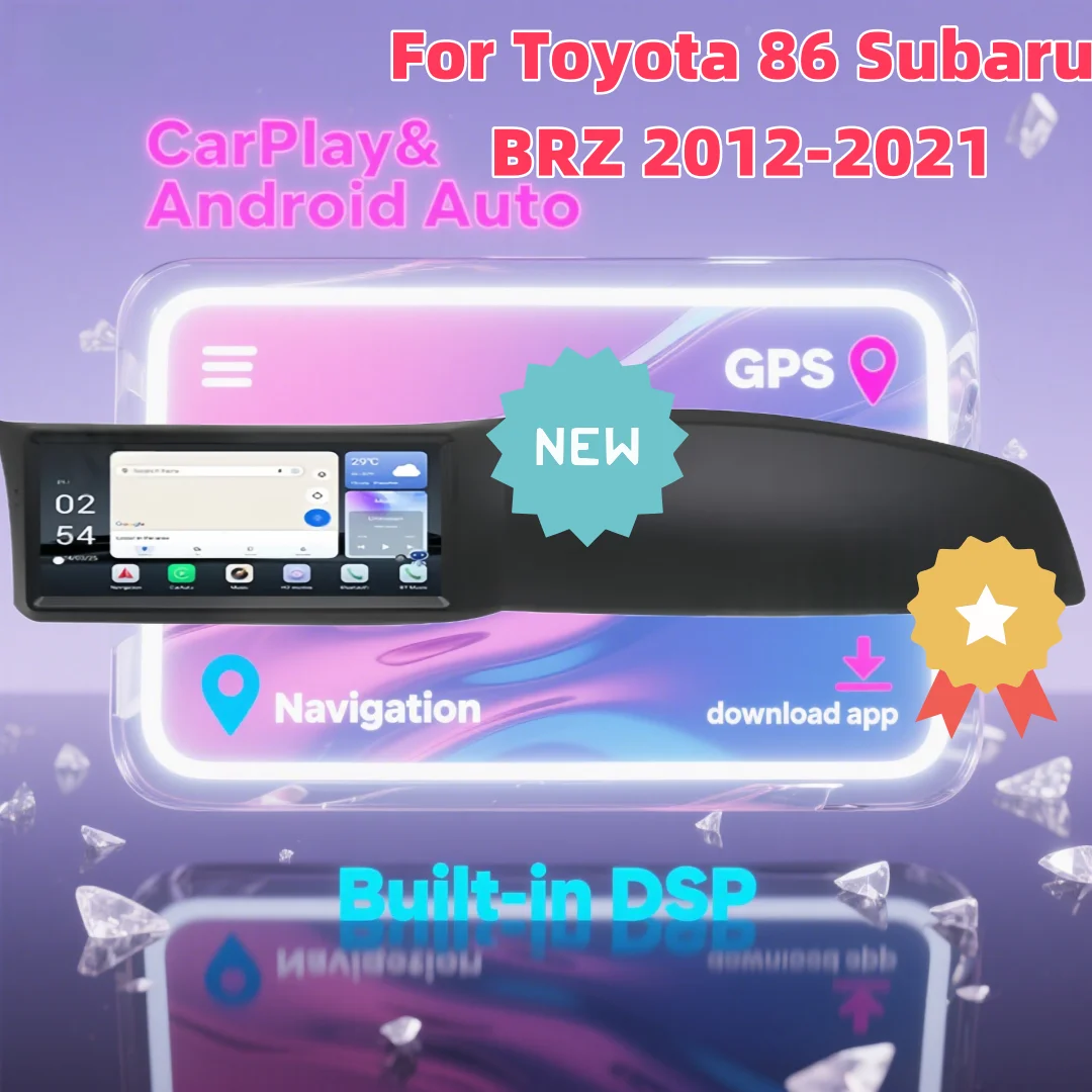 New For Toyota 86 Subaru BRZ 2012-2021 Android Multimedia Player Wireless CarPlay Touch Screen  Car  GPS  Navi Radio DSP