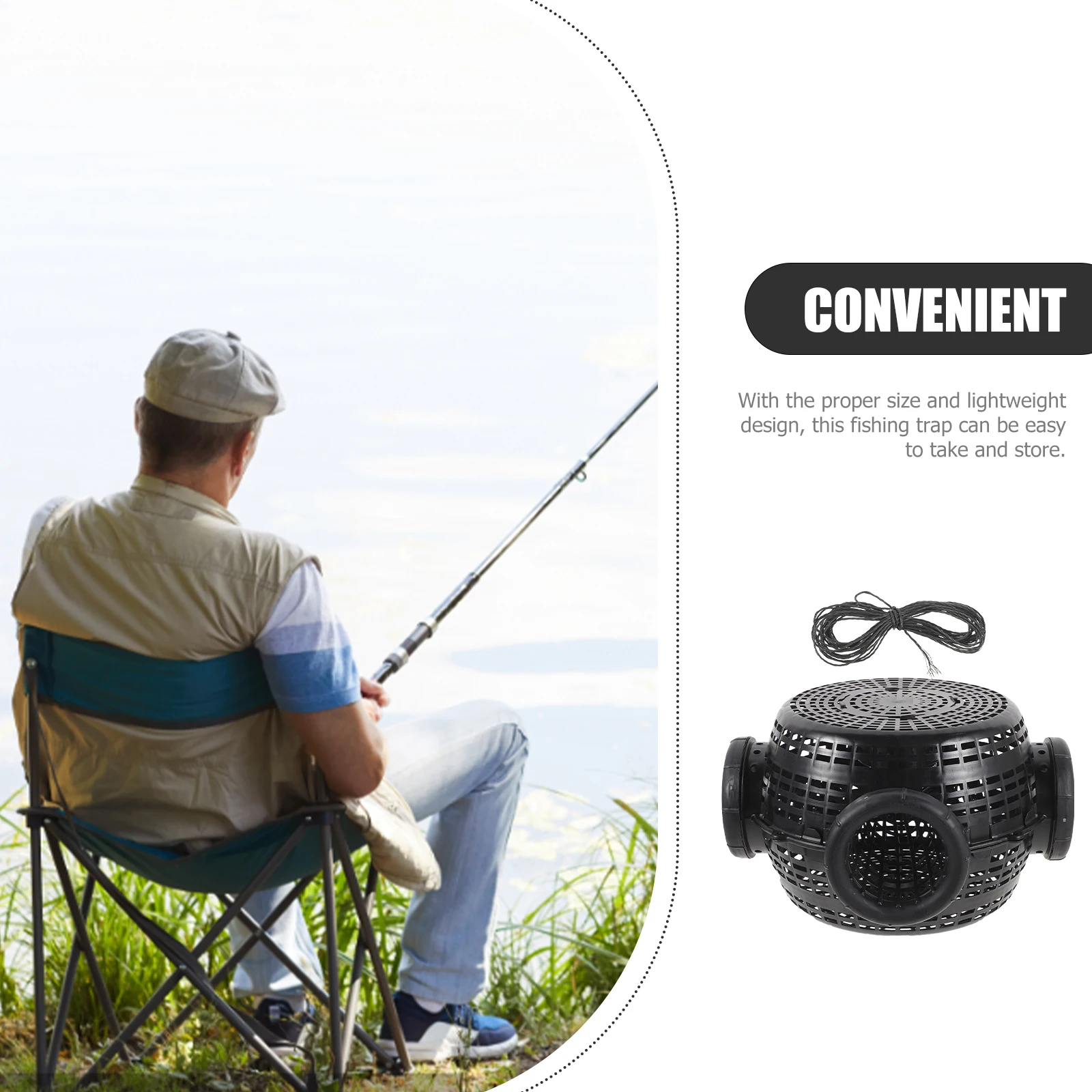 

Fishing Trap Cage Shrimp Crawfish Lobster Catching Basket Portable Plastic Reusable Fish Net Trap Mesh Saltwater Freshwater Crab