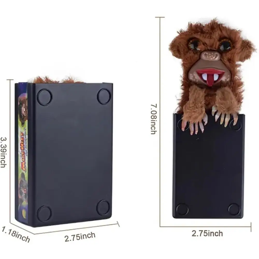 Feestdecoratie Verrassing Prank Aap Speelgoed Tanden / Tong Kan in zak worden geplaatst Halloween Speelgoed Bananasplit