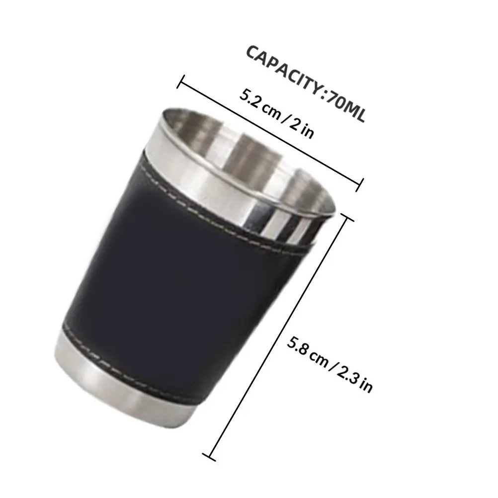 1Set Stainless Steel Cup Small Portable Wine Cup Multi-Function Camping Water Mug Outdoor Water Mug Camping Accessory