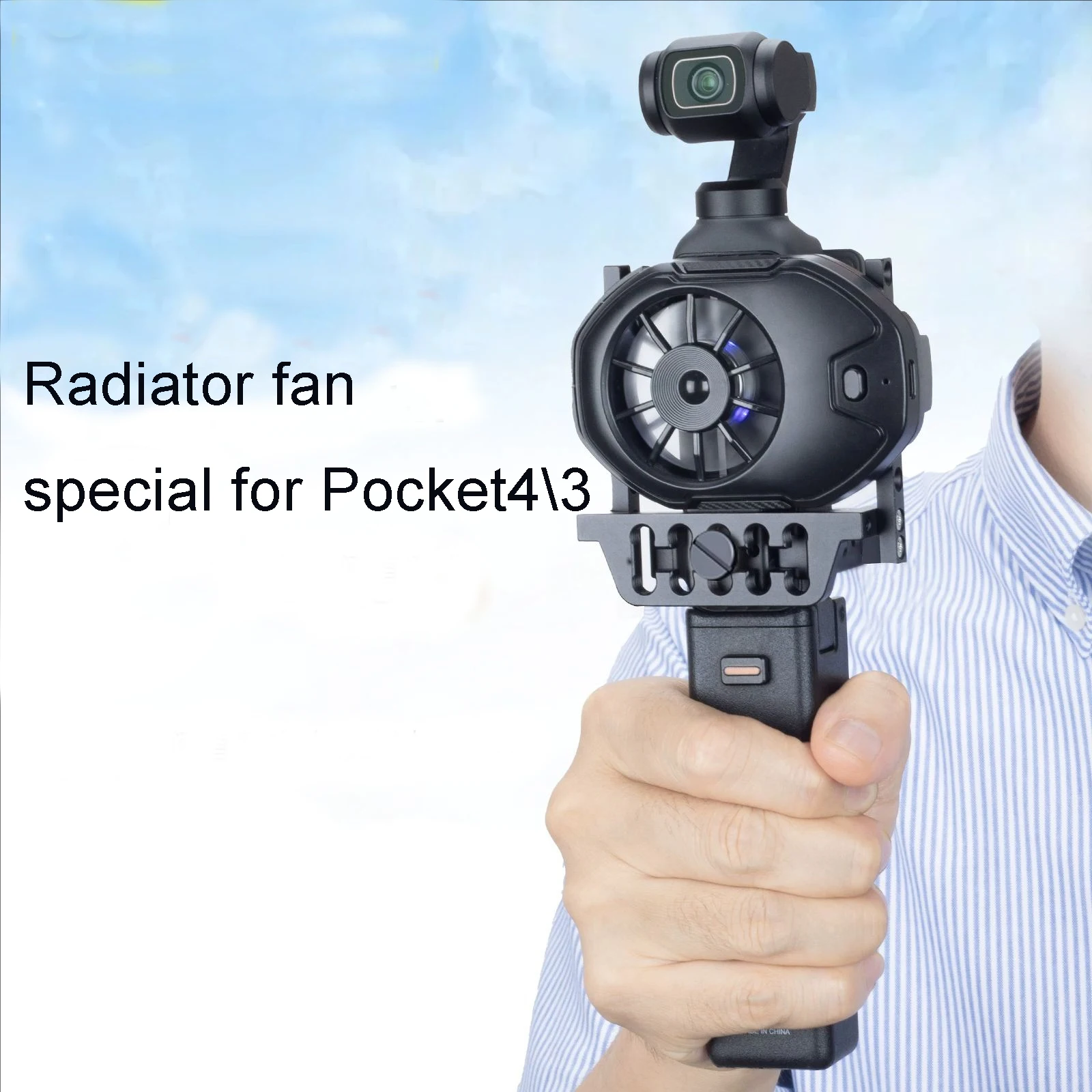 Prevent overheating radiator Pocket3\4\4P camera Live streaming outdoor video recording 8 hours endurance Heat Dissipation Fan