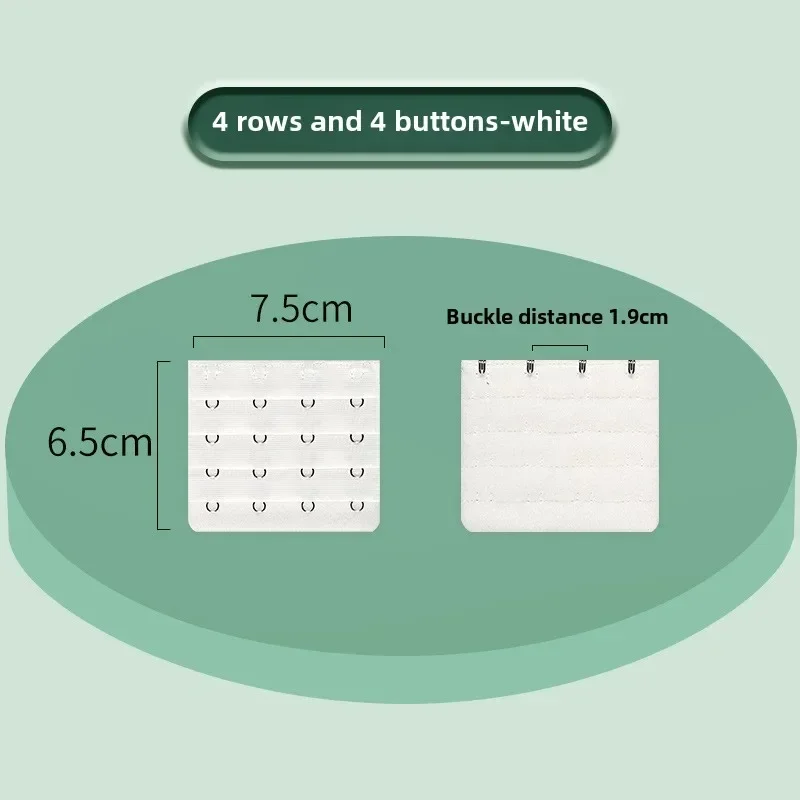 10 Piece 4 Rows 3 Buckles or 4 Rows 4 Buckles Underwear Extend Buckle Stainless Steel Extension Buckles