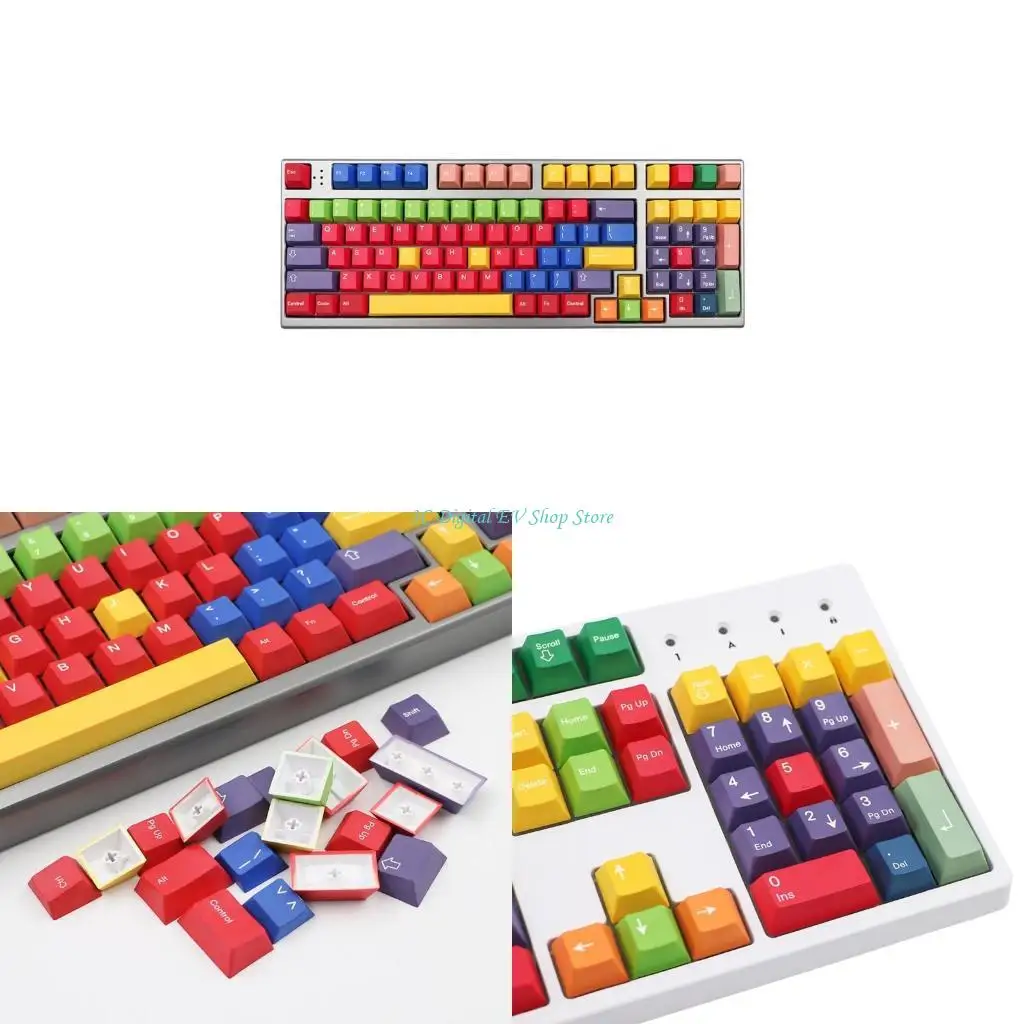 

E74D 131 для клавишных колпачков Dye Sub Handarbeit Basis Cherry Profile PBT Mechanical Keyca