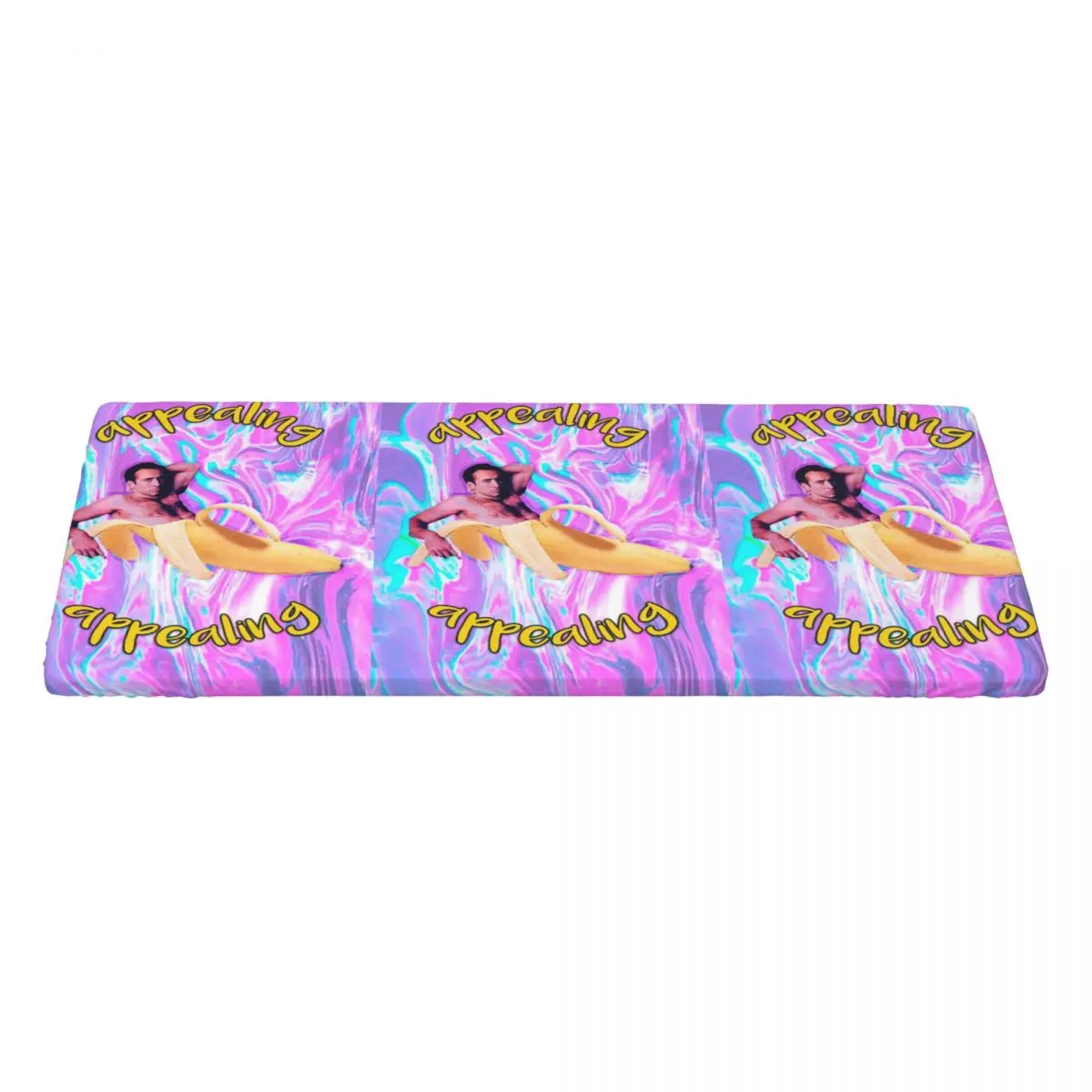Nicholas Cage Banana Appealing Customized Rectangular Tablecloth Oilproof Table Cover for Dining Events Table Cloth