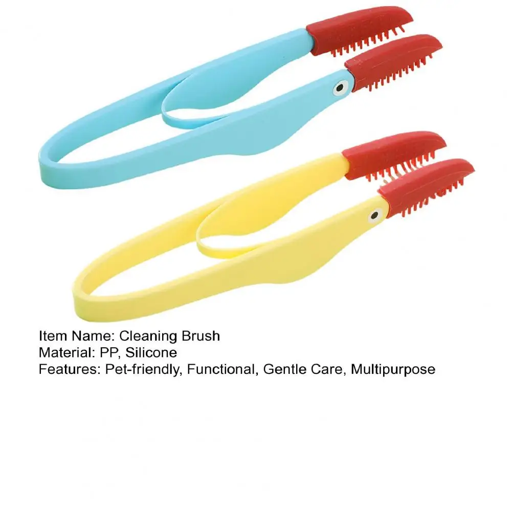 12cmペット用アイケアブラシ、ソフトシリコン製涙焼け除去コーム、犬用アイクリーナーブラシ、涙焼けや目の分泌物除去用グルーミングツール