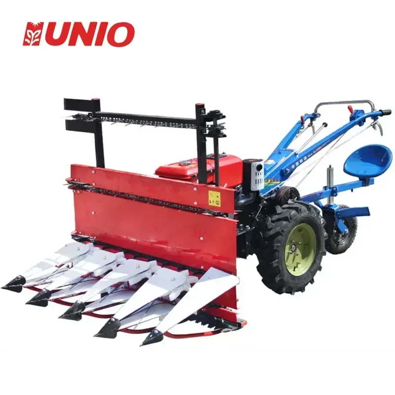 

Multifunction walking mini tractor rice harvester/paddy rice with two wheeled rear seat adaptorr tractoresagricolas