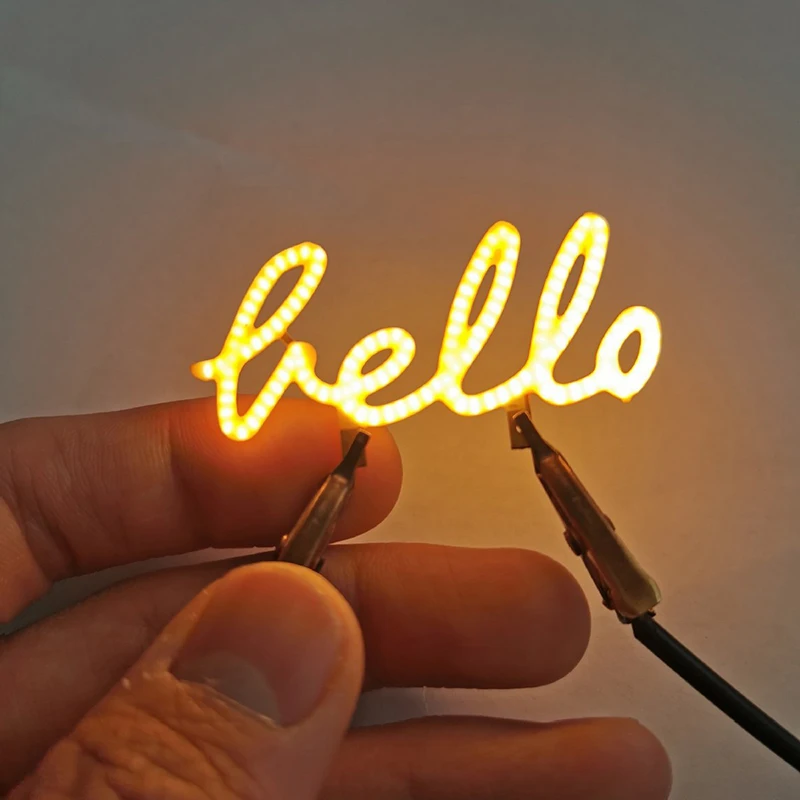 Decoração de Letra de Amor com Diodo LED Micro Filamento Edison COB 3V para Festas e Aniversários