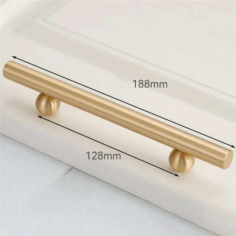 مقبض خزانة نحاسي ممتاز - طراز حديث وبسيط لتصميم الأدراج لتطبيقات خزانة الملابس #6