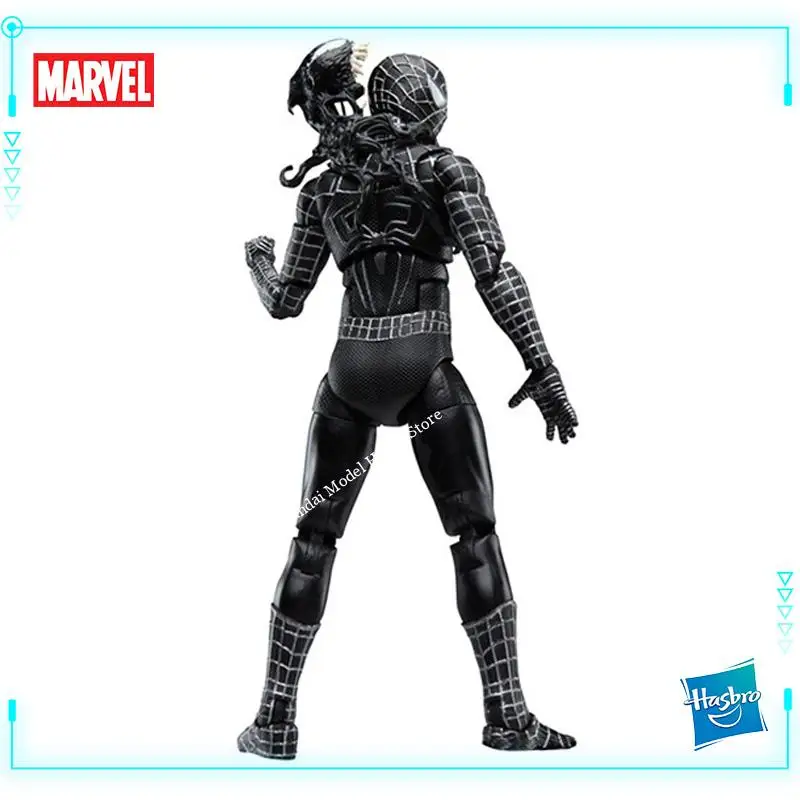 hasbro-original-genuine-marvel-legends-series-spider-man-3-black-spider-man-peter-parker-15cm-assembly-model-toy-action-figures