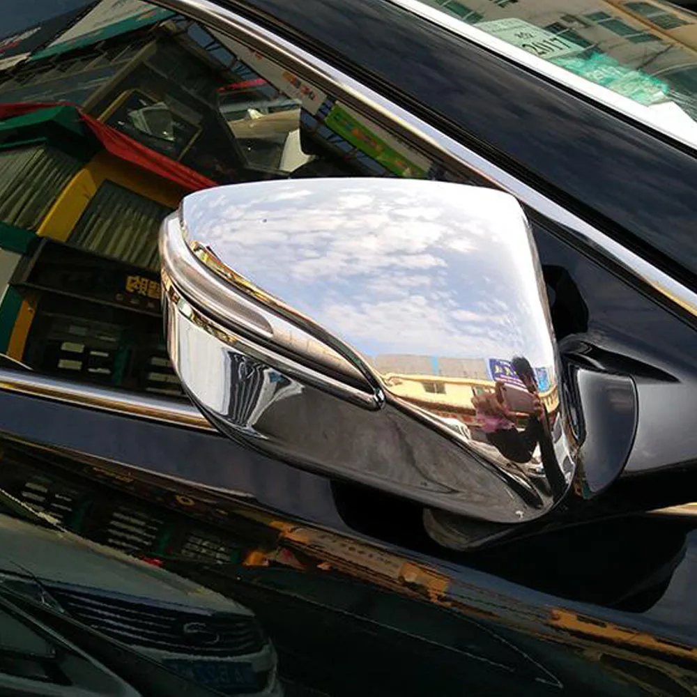 ABS Chrome Sticks For Hyundai IX45 SantaFe 2013 2014 2015 2016 2017 2018 Rear View Eyebrow Side Glass Mirror Cover Trim Frame