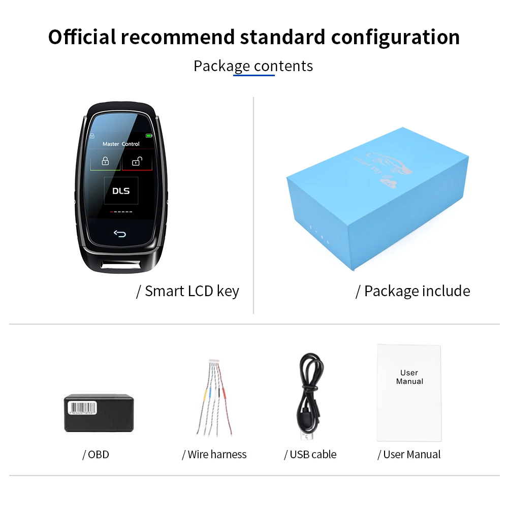 DLS-920 LCD Smart Key Originele afstandsbediening autosleutel Keyless aangepast
