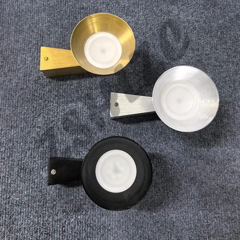 Minimalist Modern LED Wall Light Bedside Bedroom Sconce Wall Lamp Gold Black Silver Aisle Corridor Home Decor Indoor Living Room