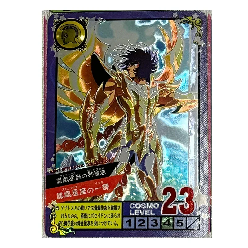 Anime Saint Seiya Set fai da te fatto in casa di flash card Saori Kido Aiolos Hyoga Dokho ragazzo Collezione di giocattoli Compleanno regalo di